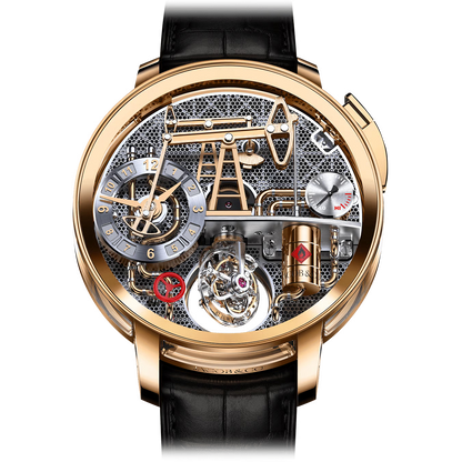 Jacob & Co. Savoir Faire Oil Pump – Black DLC Titanium Luxury Watch ساعة جاكوب آند كو سافوار فير مضخة النفط – فخامة التيتانيوم الأسود المطلي بـ DLC