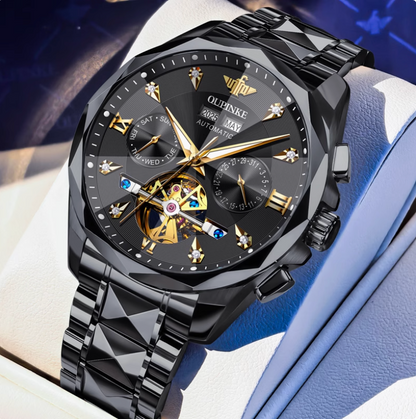 AstroVanta - ZaneLuxe Luxury Men's Automatic Watch Gold & Silver