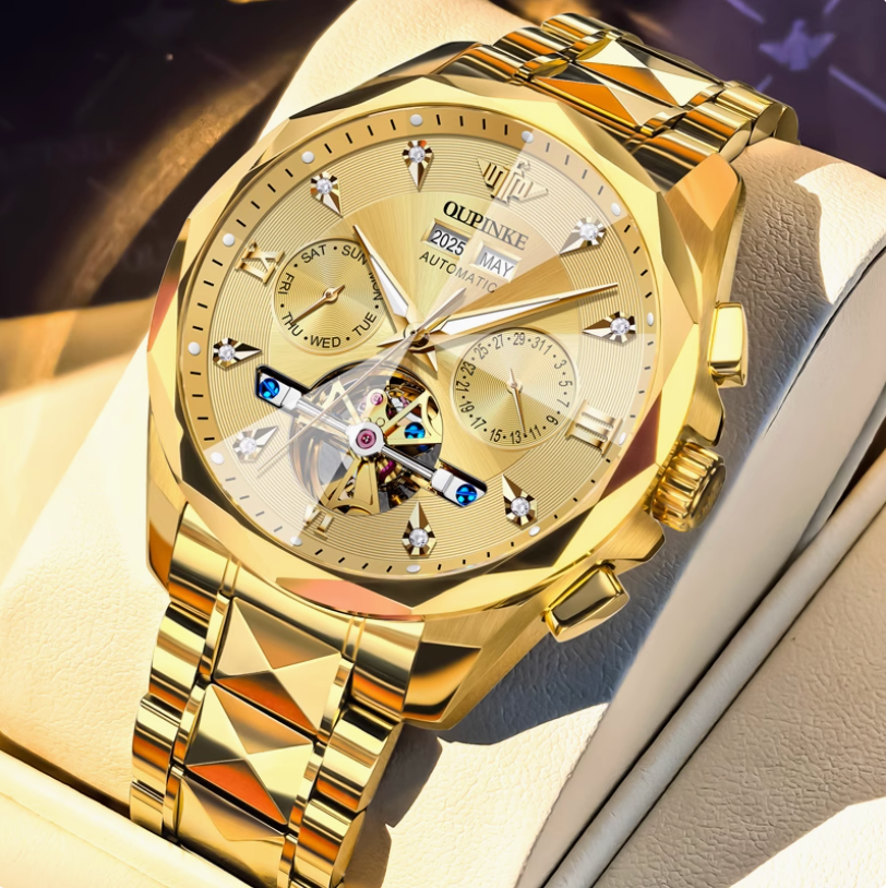 AstroVanta - ZaneLuxe Luxury Men's Automatic Watch Gold & Silver