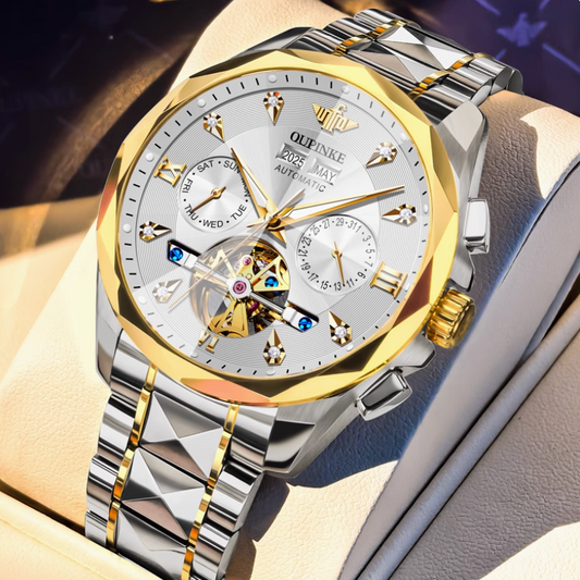 AstroVanta - ZaneLuxe Luxury Men's Automatic Watch Gold & Silver