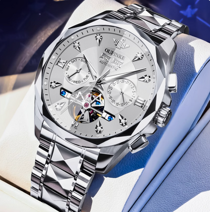 AstroVanta - ZaneLuxe Luxury Men's Automatic Watch Gold & Silver