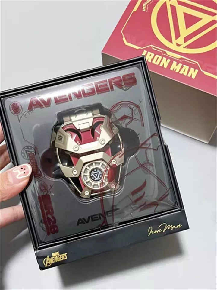 Marvel Iron Man Arc Reactor Wireless Earbuds – LED Futuristic Design سماعات مارفل آيرون مان اللاسلكية بتصميم مستقبلي وإضاءة LED