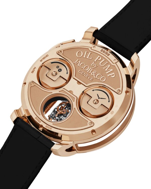 Jacob & Co. Savoir Faire Oil Pump – Black DLC Titanium Luxury Watch ساعة جاكوب آند كو سافوار فير مضخة النفط – فخامة التيتانيوم الأسود المطلي بـ DLC